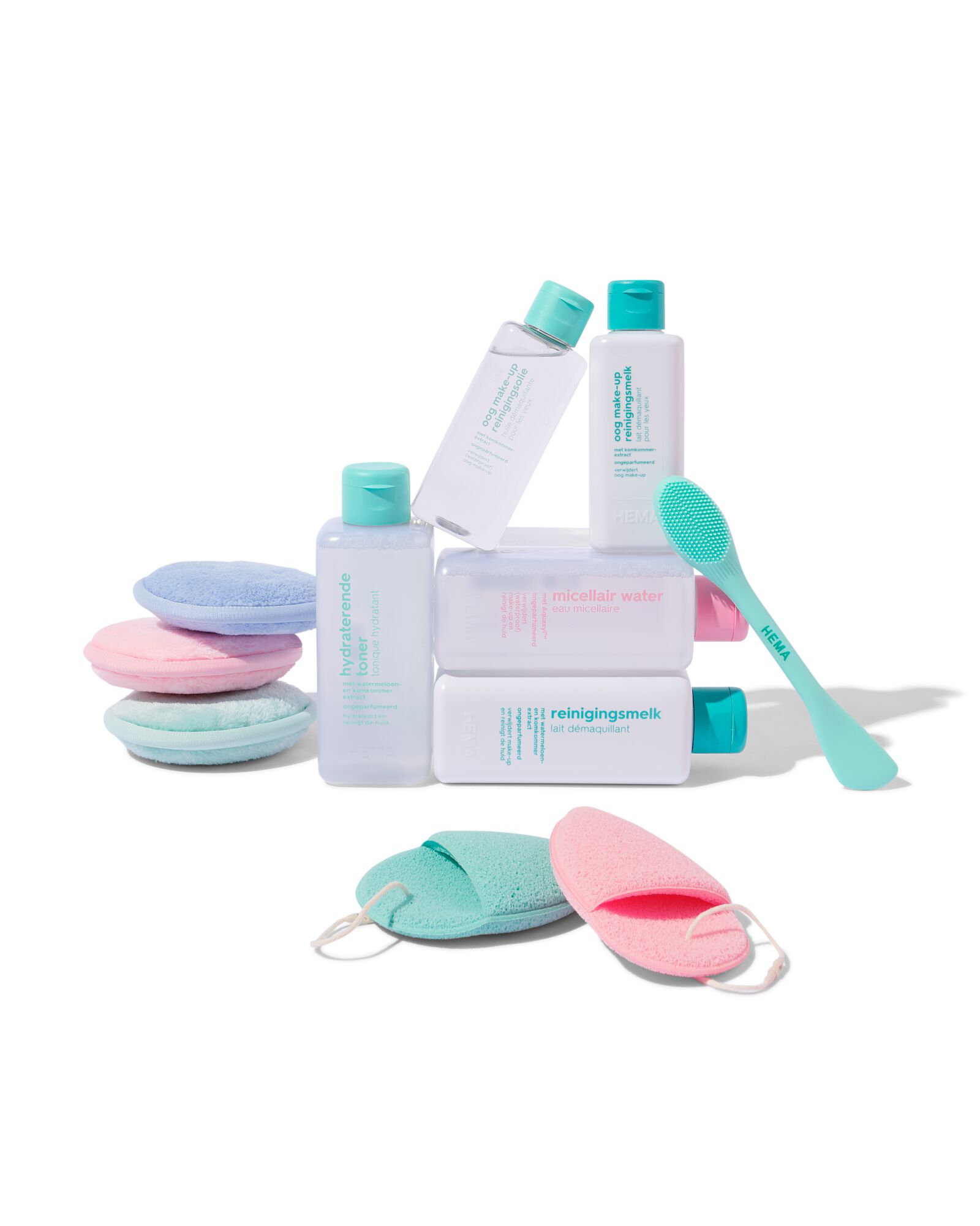 gezichtsreiniging spons - 2 stuks - 17840051 - HEMA